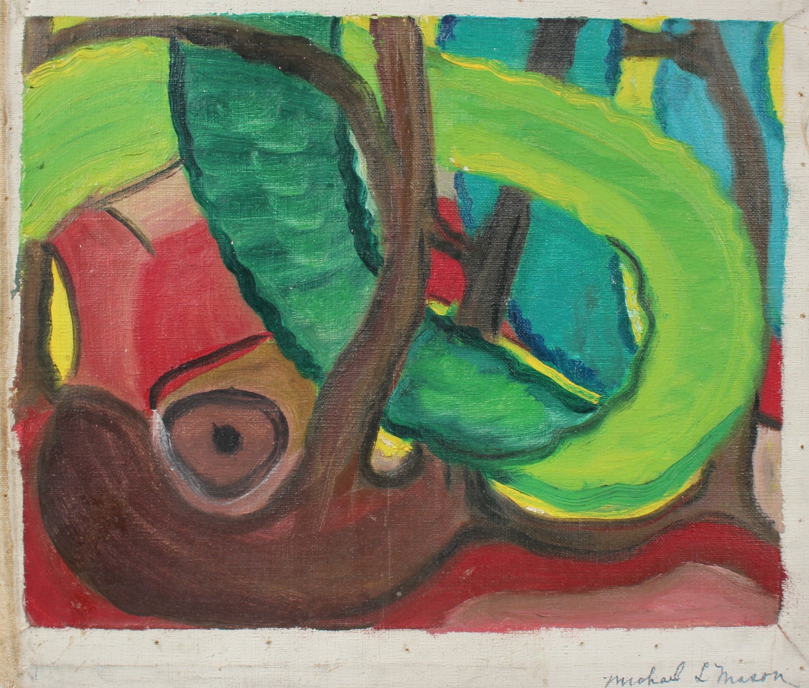 Organic Abstracted Forms<br>Mid Century Oil<br><br>#98478