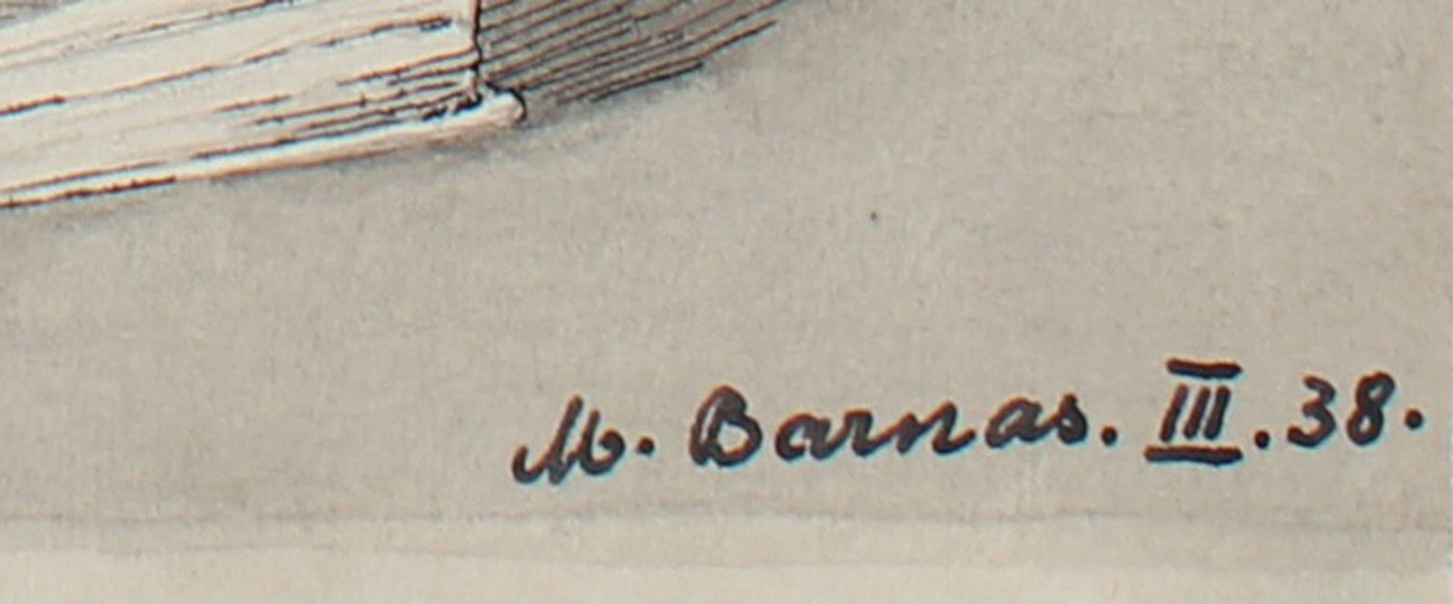 Candlestick, Book & Stein <br>1938 Ink Drawing <br><br>#98625