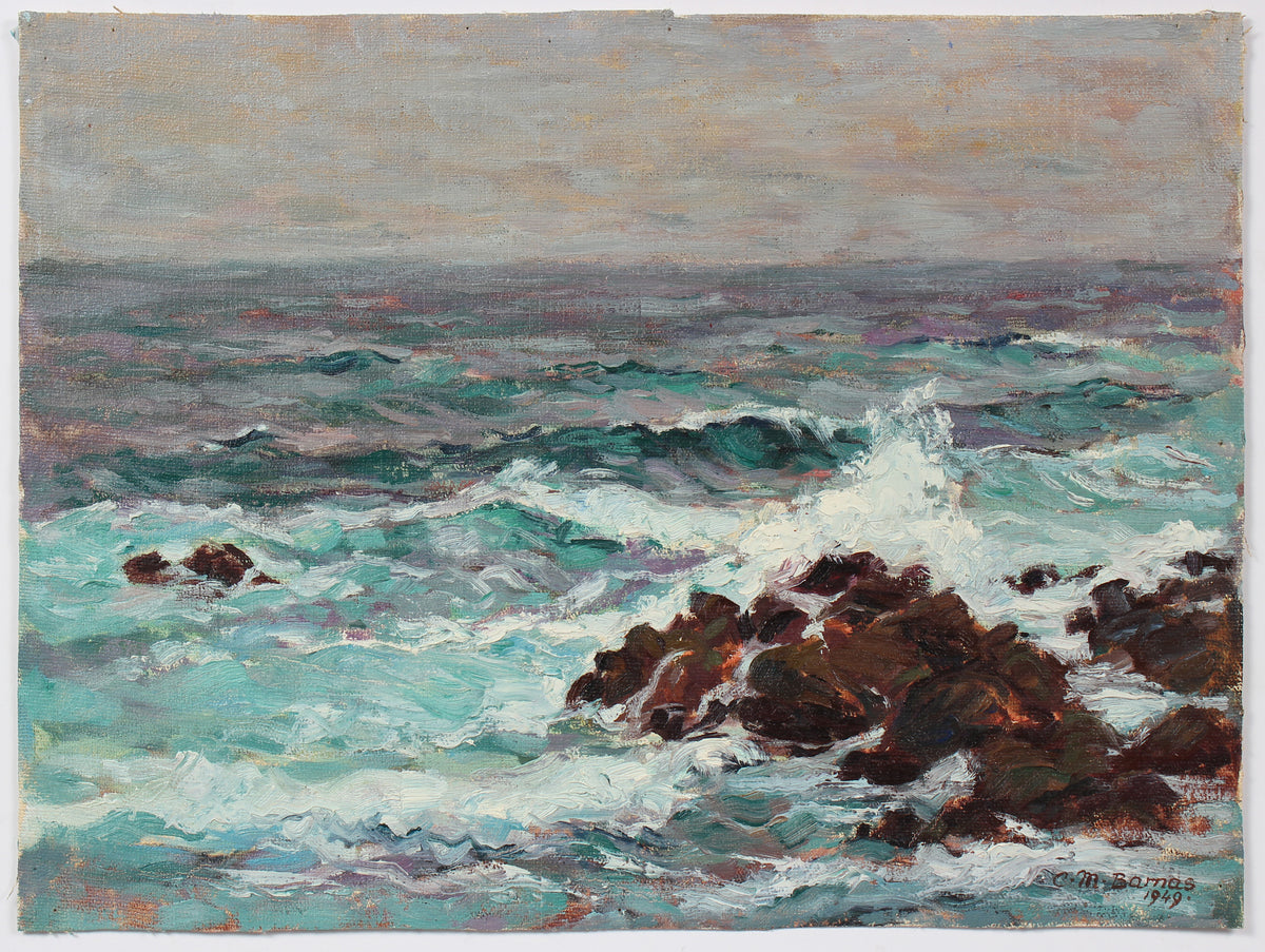 Crashing Waves <br>1949 Oil Seasca[<br><br>#98637