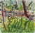 <i>Kindergarten Pines Playing in Sunlight</i> <br> 1966 Watercolor<br><br>#98645