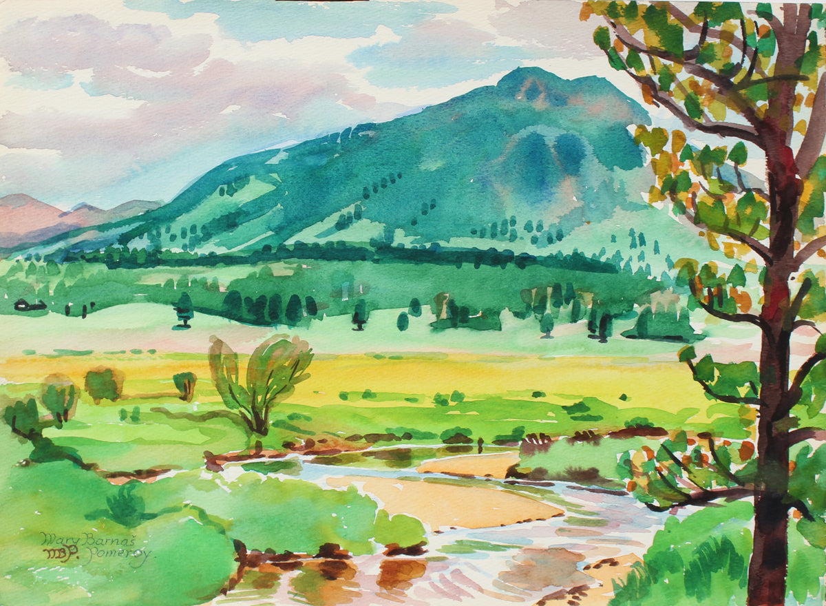 &lt;i&gt; View of Deer Mountain &lt;/i&gt; &lt;br&gt; August 1971 Watercolor&lt;br&gt;&lt;br&gt;#98647