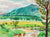 <i> View of Deer Mountain </i> <br> August 1971 Watercolor<br><br>#98647