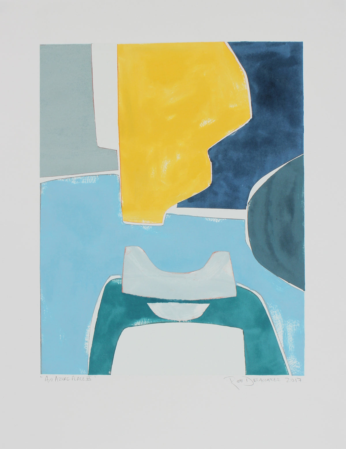 <i>An Azure Place III</i><br>2017 Geometric Monotype<br><br>#98679
