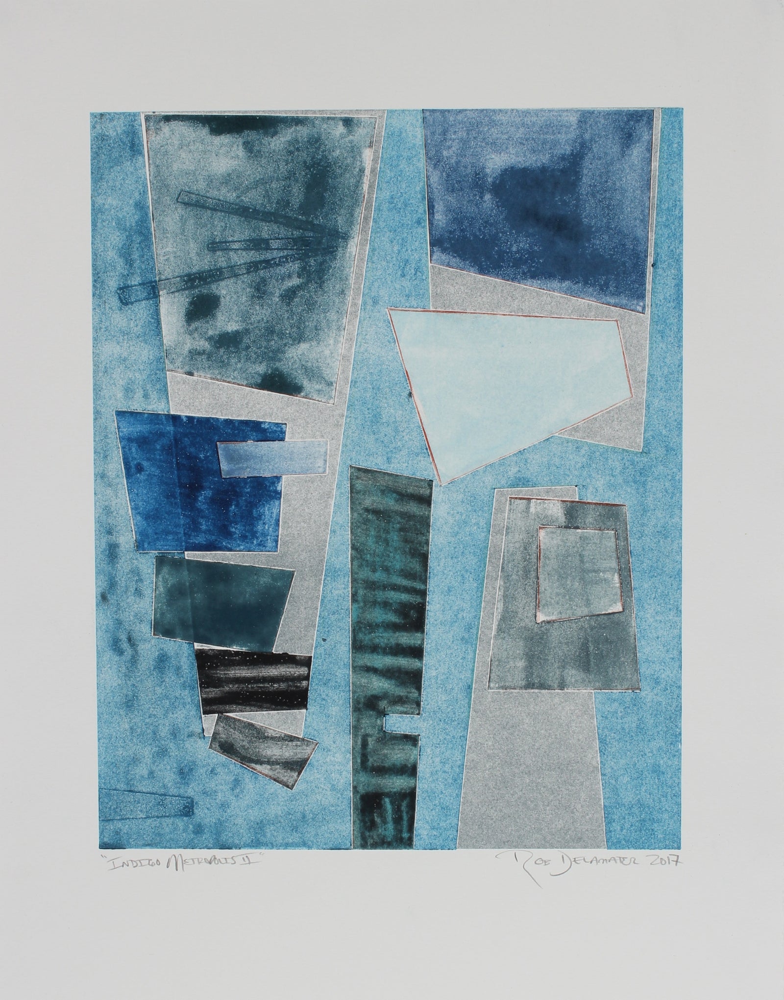 <i>Indigo Metropolis II</i><br>2017 Monotype<br><br>#98689