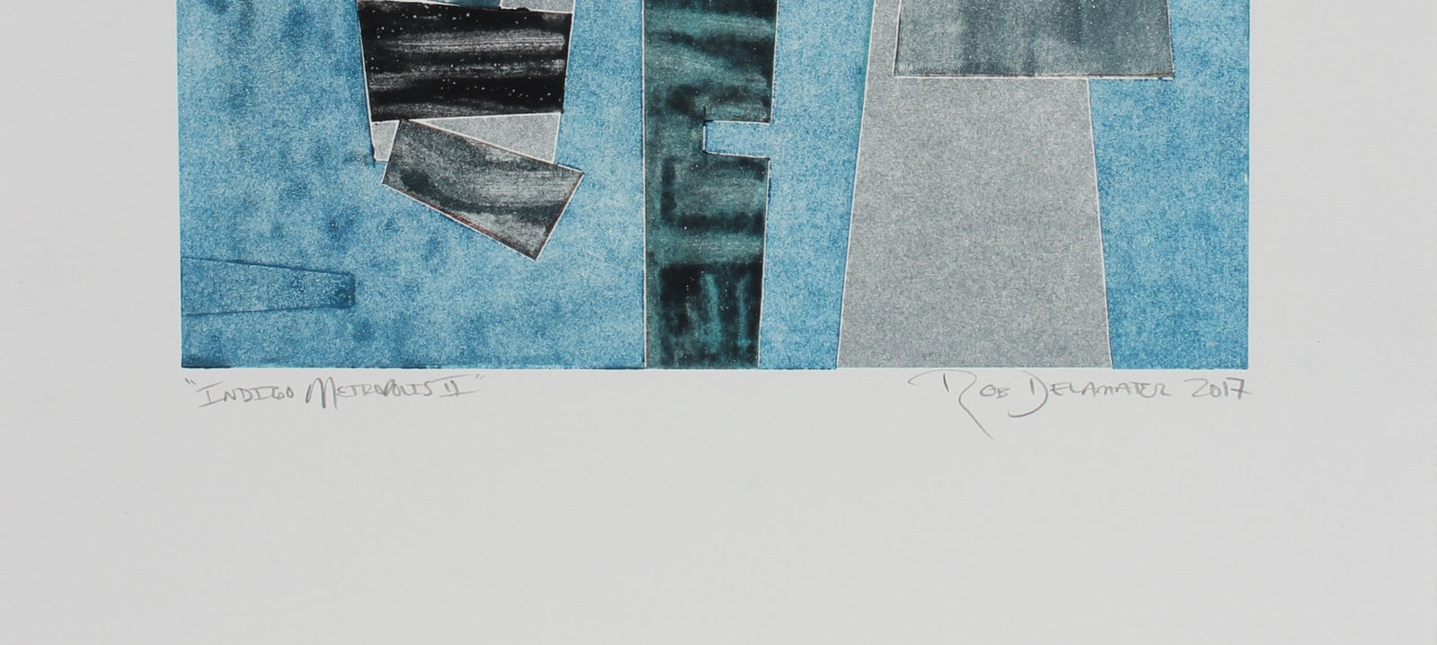 <i>Indigo Metropolis II</i><br>2017 Monotype<br><br>#98689