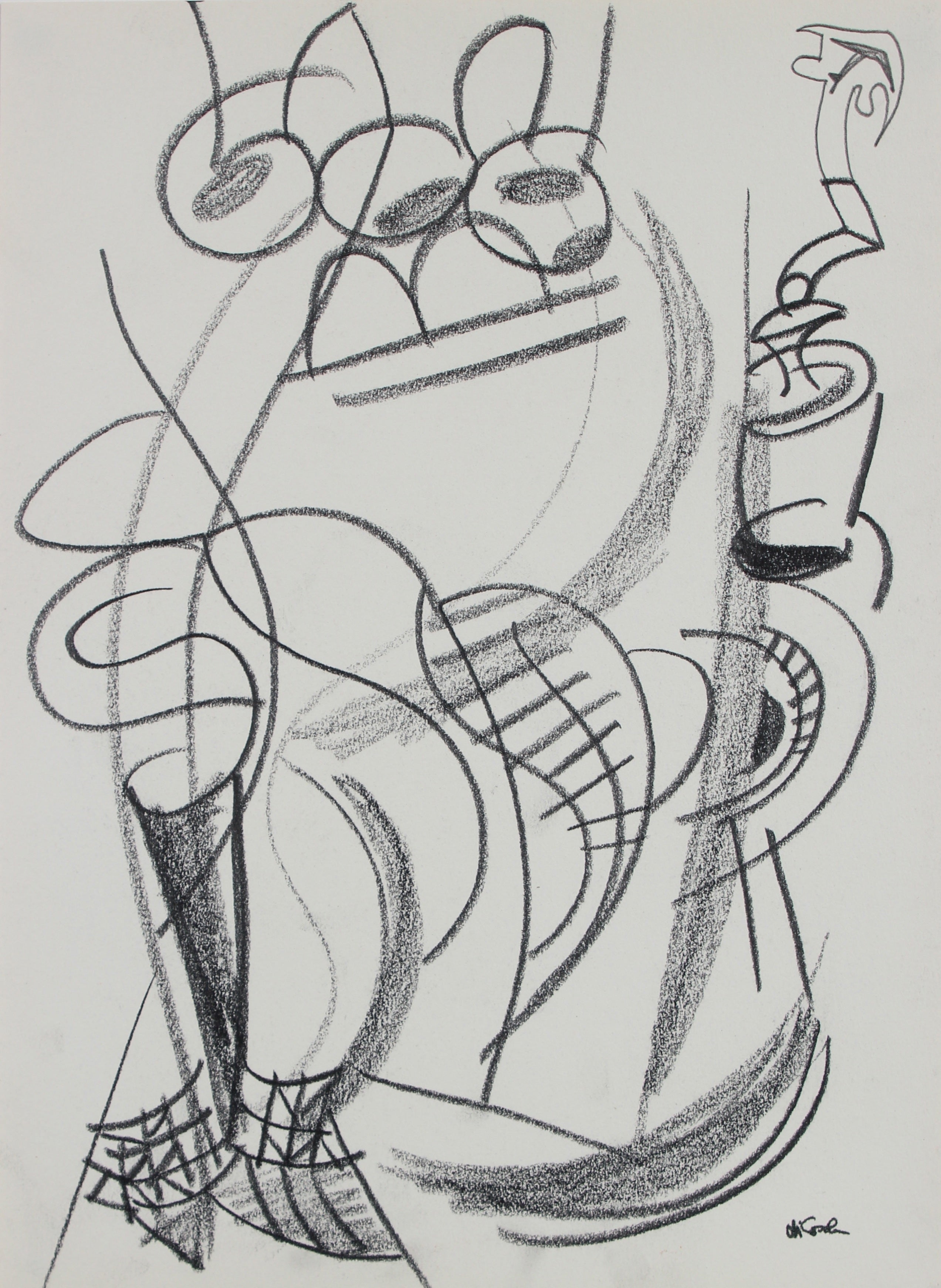 Abstract Graphite Shadowa Abstract Graphite Drawings