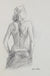 Female Figure From Behind<br>Late 20th Century Graphite<br><br>#98945