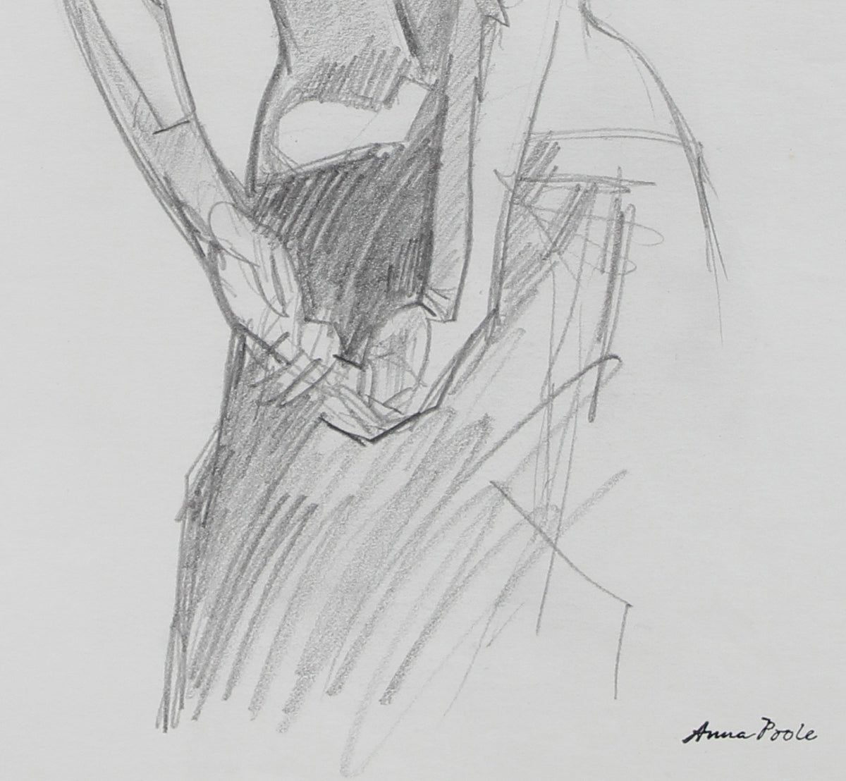 Torso Study - Female<br>Late 20th Century Graphite<br><br>#98960