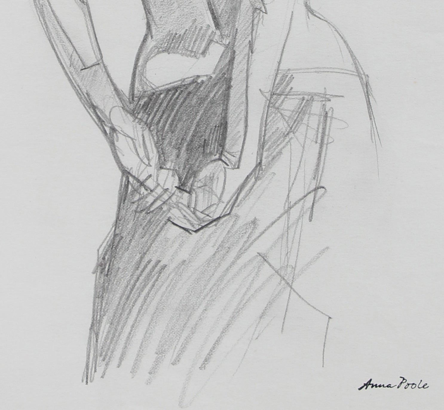 Torso Study - Female<br>Late 20th Century Graphite<br><br>#98960