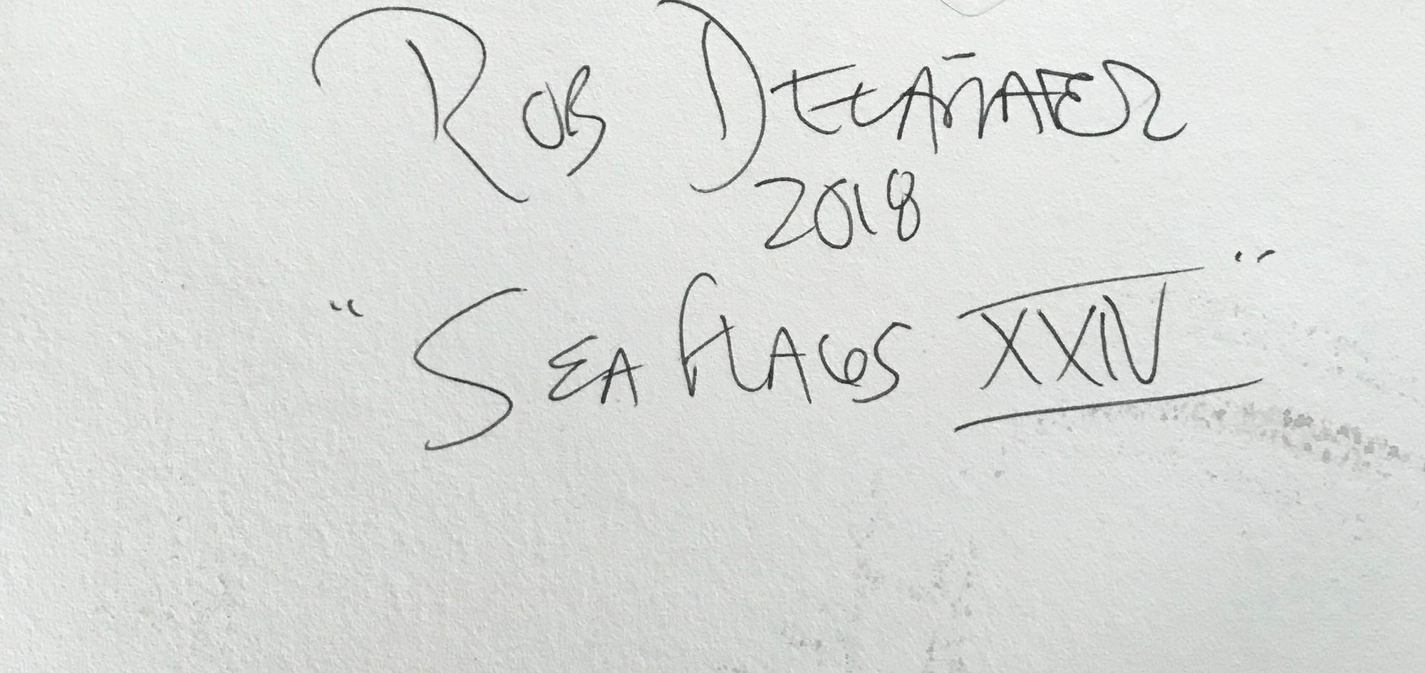 <i>Sea Flags XXIV</i><br>2018 Gouache & Ink<br><br>#99087