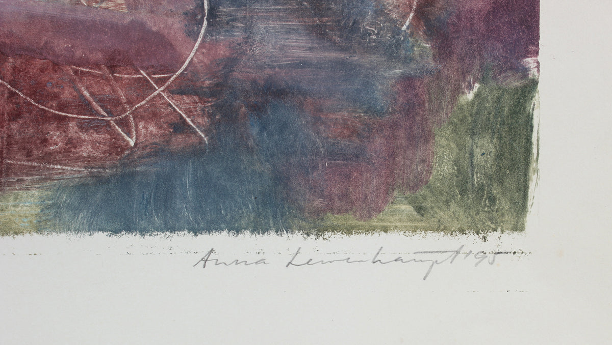 Muted Abstracted Color Study<br>1995 Mixed Media Monotype<br><br>#99164