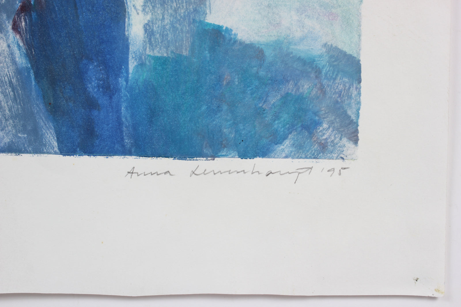 Figure & Form Abstraction - Blue<br>1995 Monotype<br><br>#99179