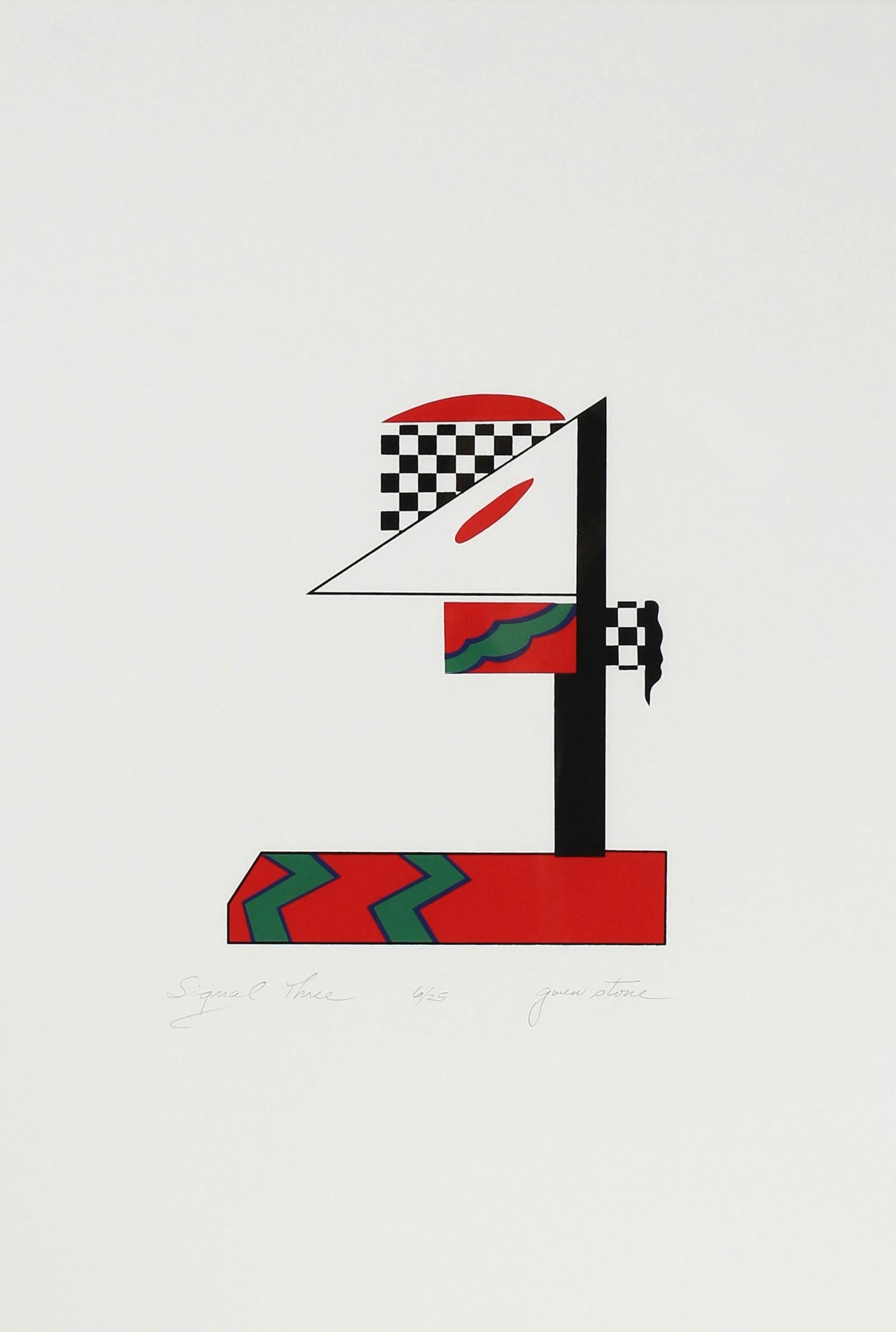 <i>Signal Three</i> <br>Late 20th Century Serigraph <br><br>#99210