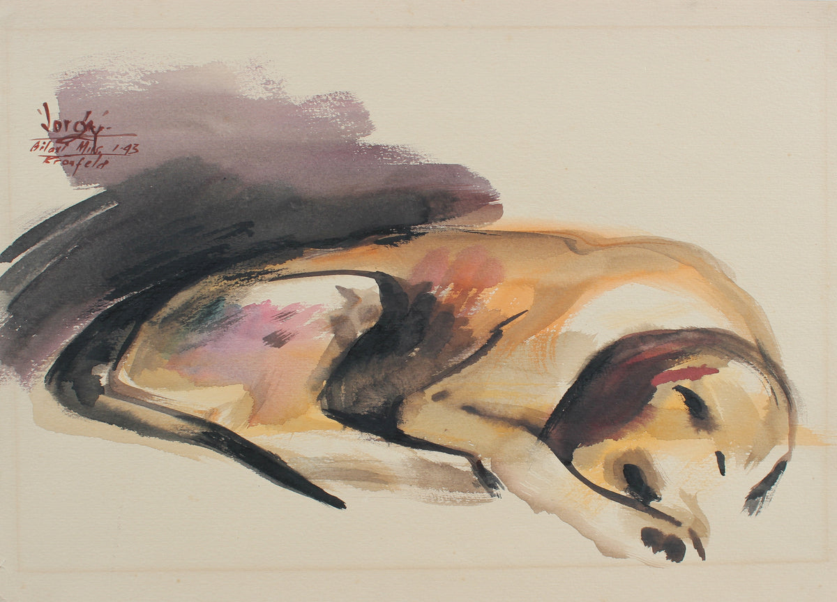 &lt;i&gt;Jorgy&lt;/i&gt;&lt;br&gt;1943 Watercolor &amp; Ink&lt;br&gt;&lt;br&gt;#99433