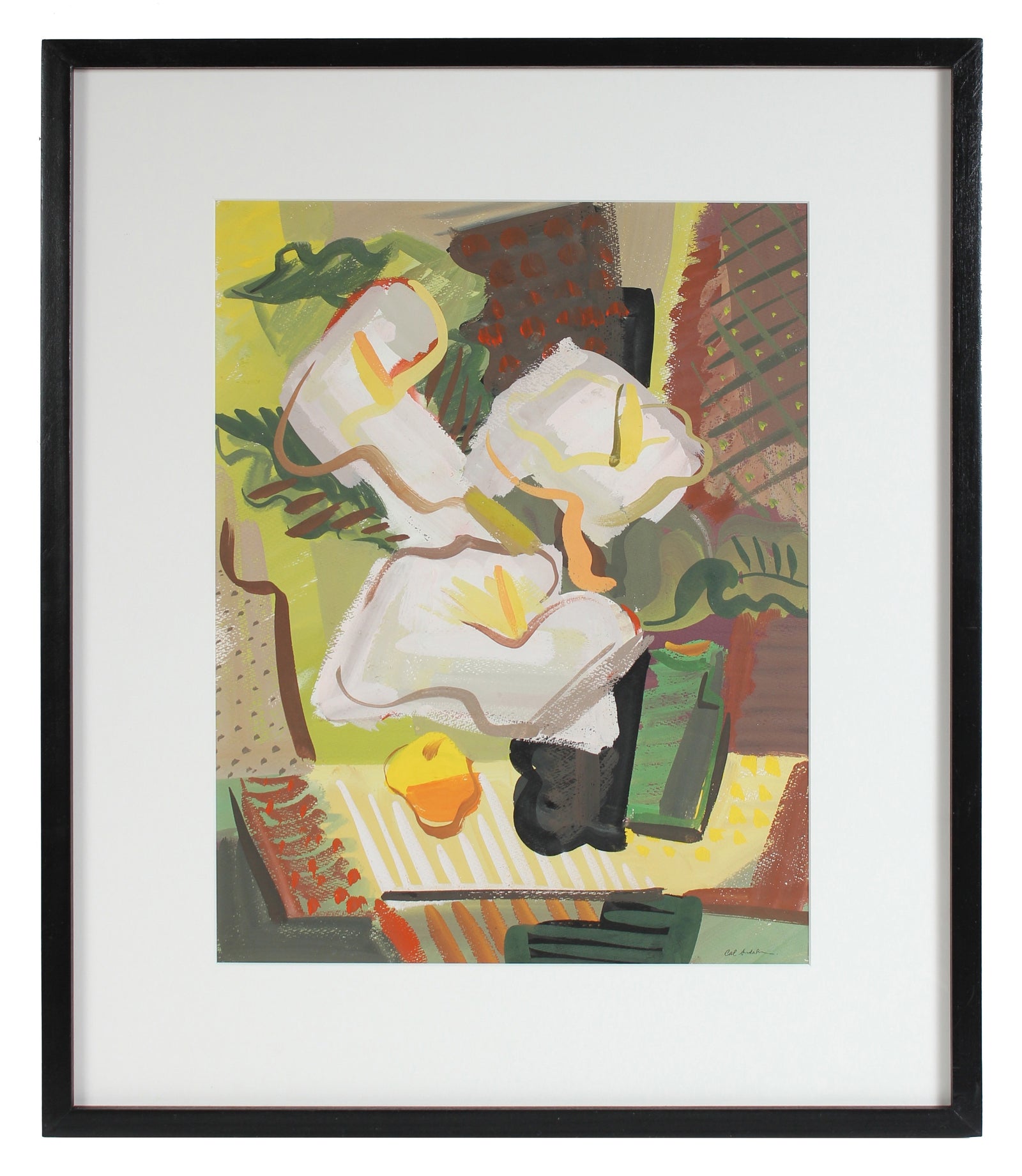 Calla Lilies & Lemon<br>1943 Gouache<br><br>#99615