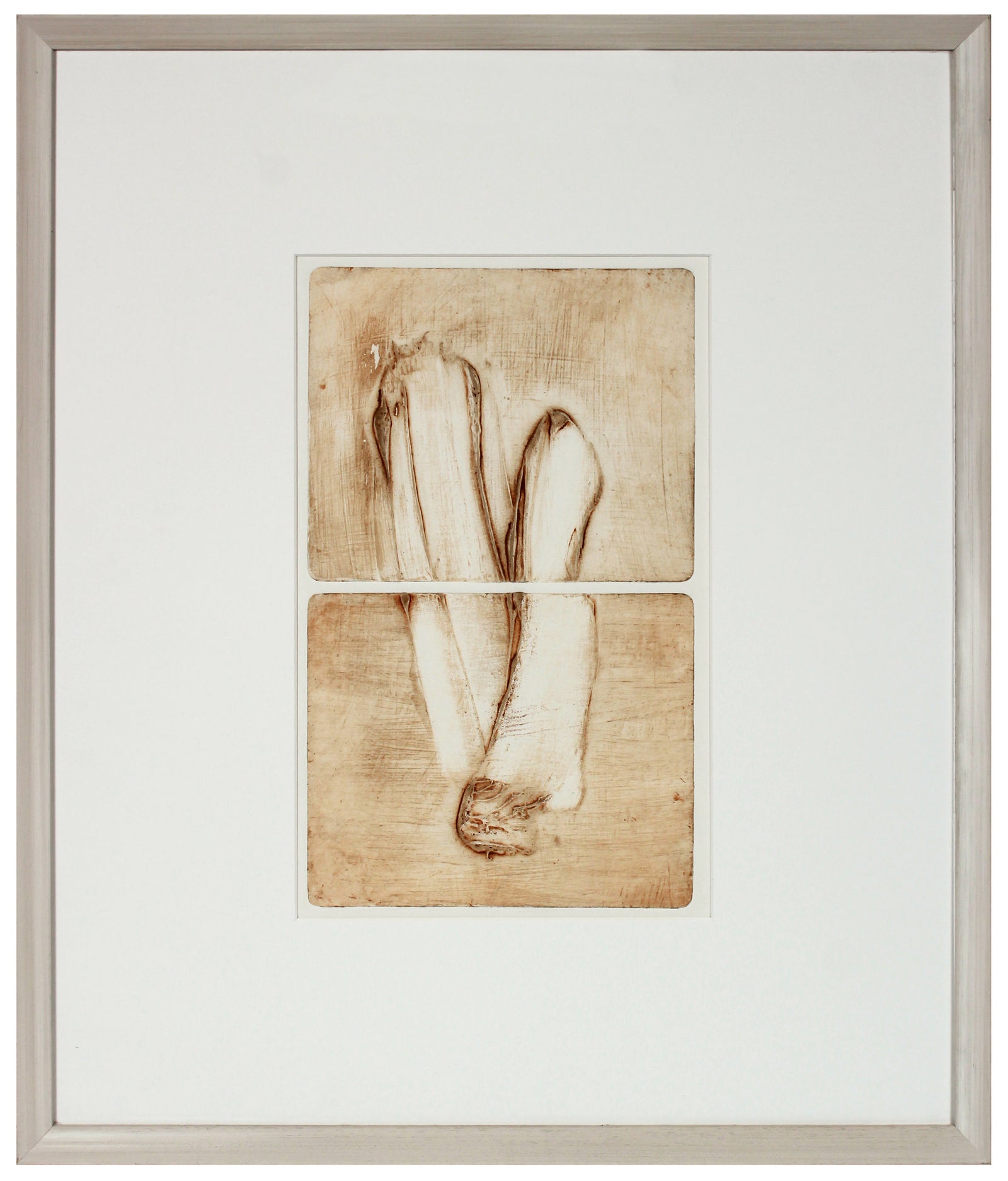 Modern Diptych Abstract <br>1990-2000s Monotype <br><br>#99625