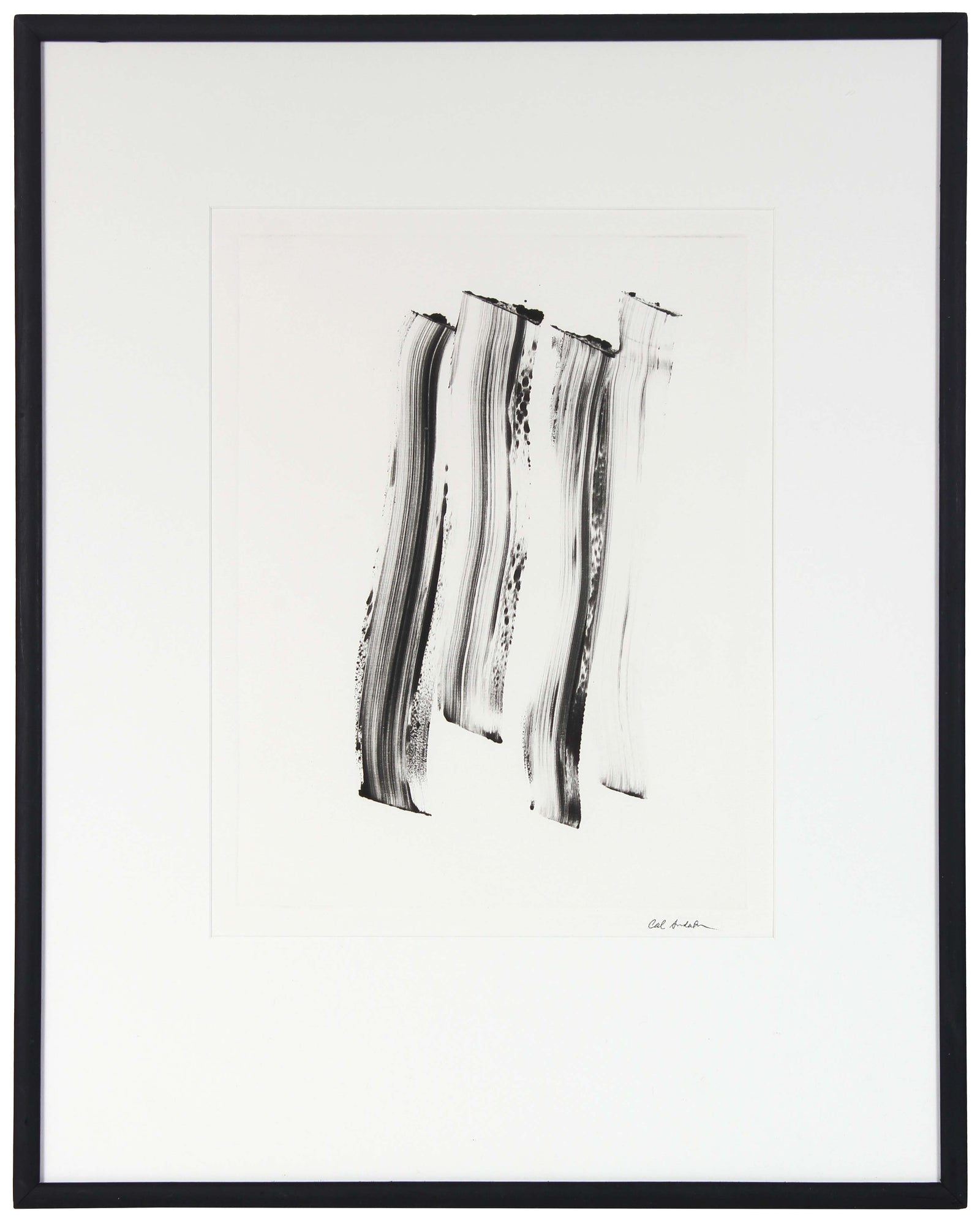 Monochromatic Abstract<br>Late 20th Century Monotype<br><br>#99662