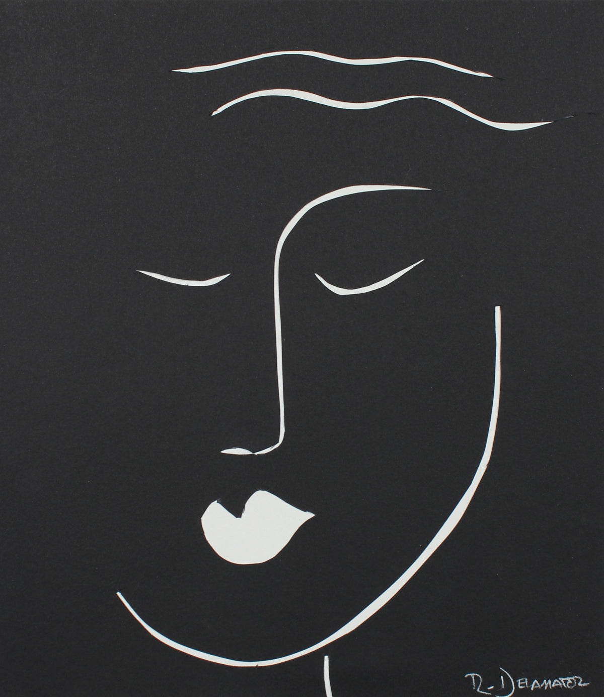 <i>The Moderns V</i> <br>2018 Cut Paper Collage <br><br>#99710