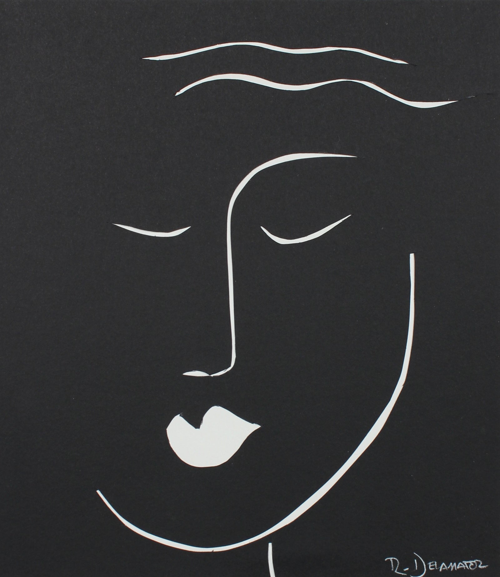 <i>The Moderns V</i> <br>2018 Cut Paper Collage <br><br>#99710