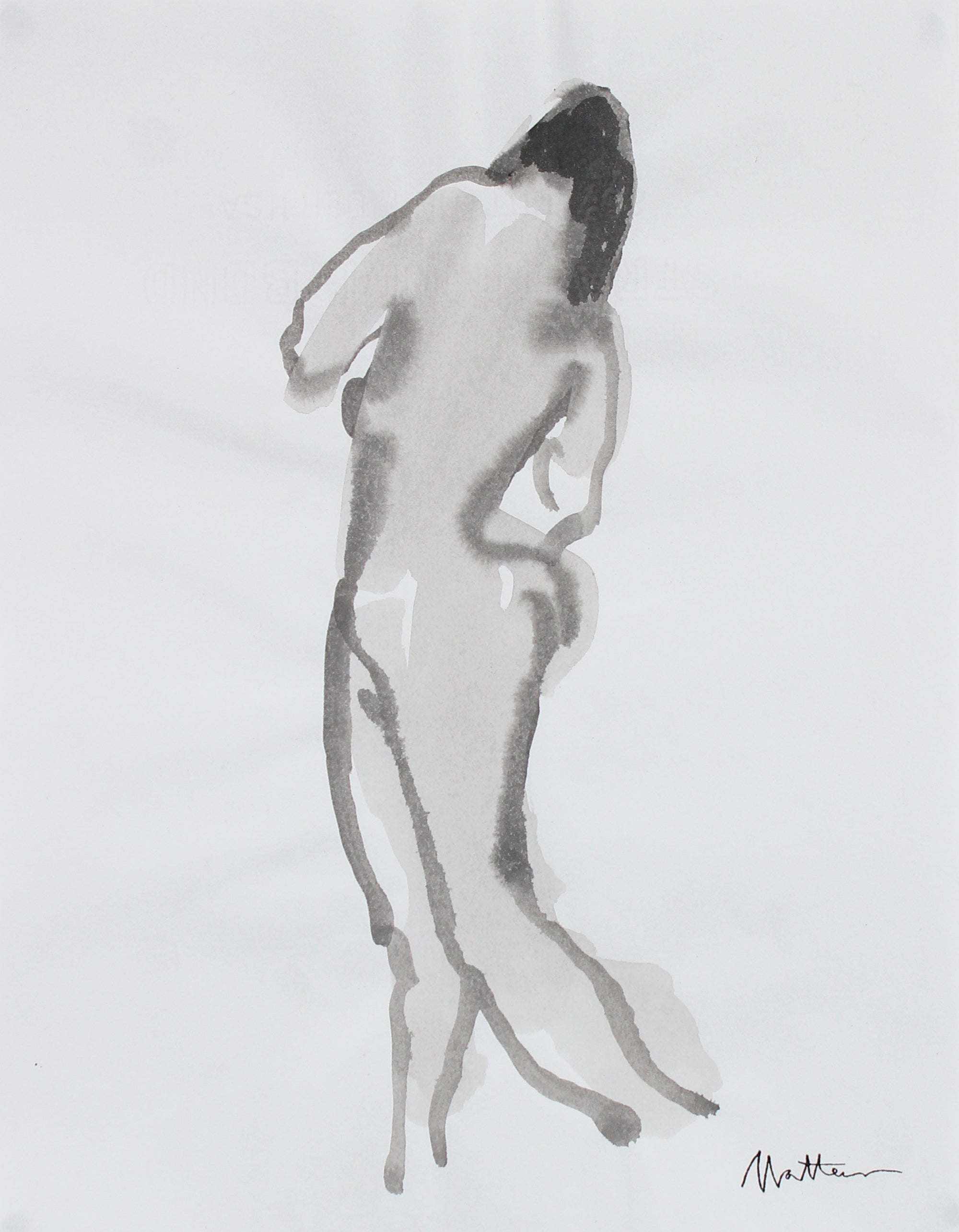 Standing Female Nude<br>20th Century Ink <br><br>#99719