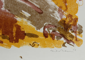 Modernist Figure & Sky <br>1953 Lithograph <br><br>#99798