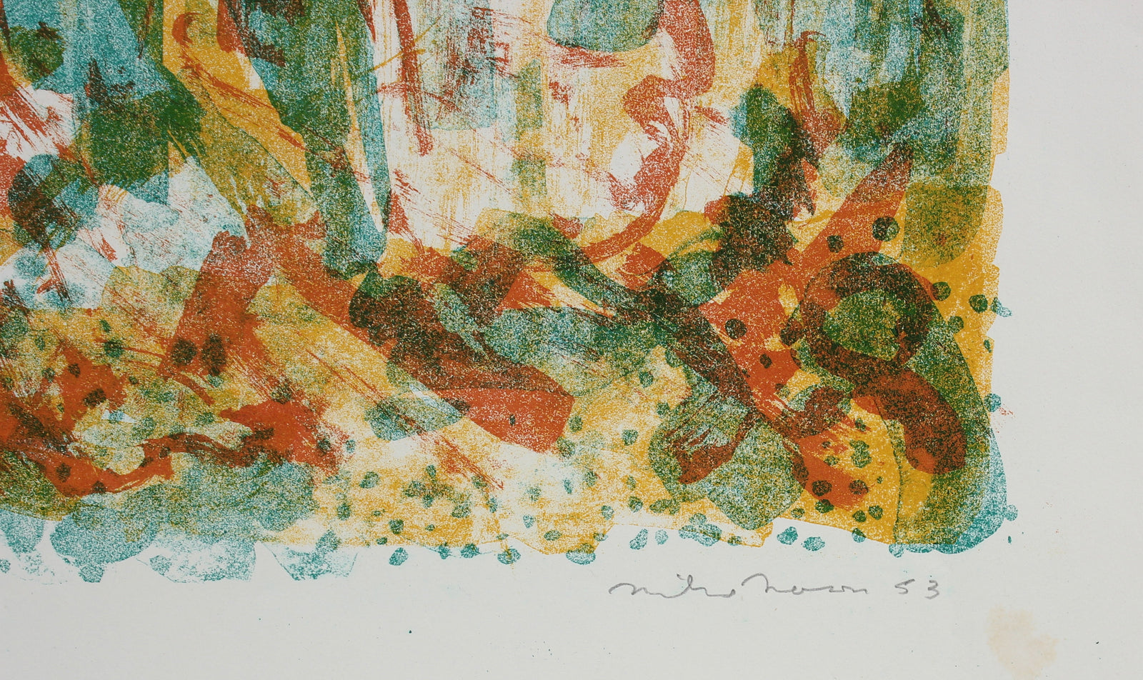 Unraveled House & Sky <br>1953 Lithograph <br><br>#99803