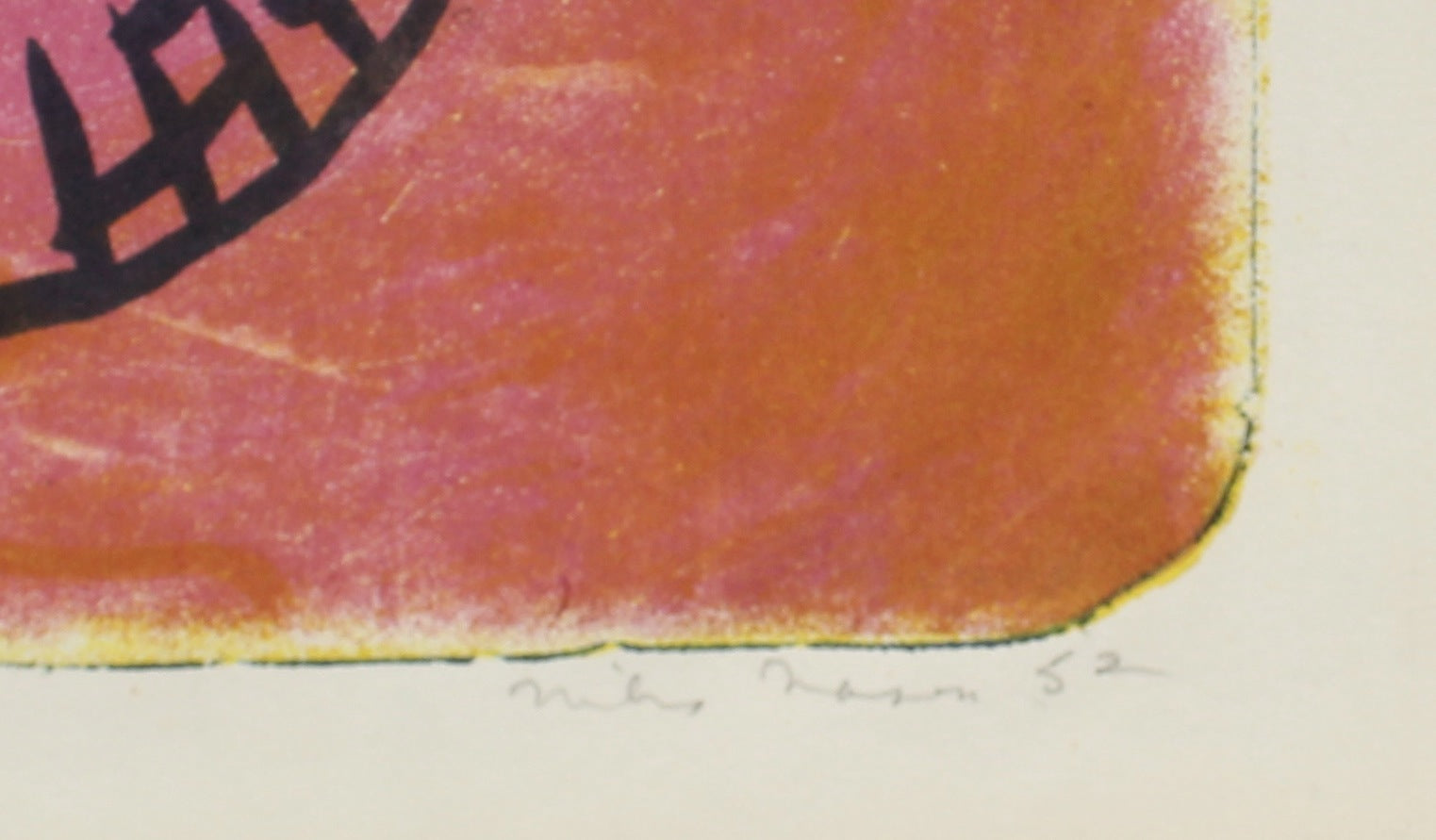 Surreal Vintage Scene <br>1952 Lithograph <br><br>#99815