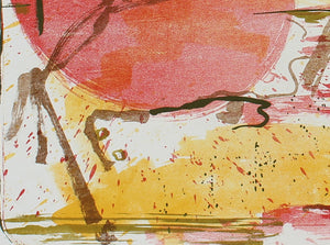 Abstracted Desert Sunrise <br>1951 Lithograph <br><br> #99819