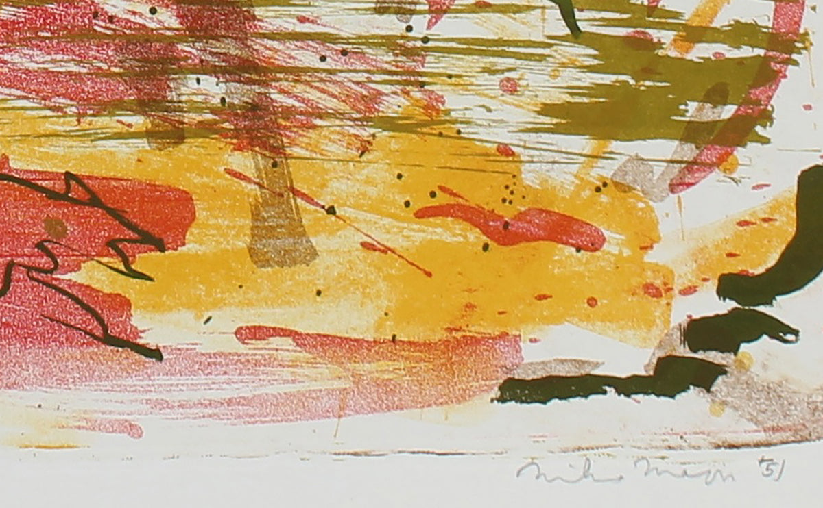 Abstracted Desert Sunrise <br>1951 Lithograph <br><br> #99819
