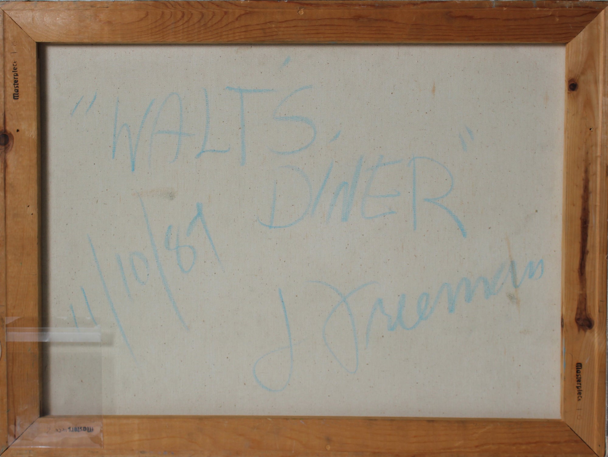<i>Walt's Diner</i><br>1989 Oil<br><br>#A0116