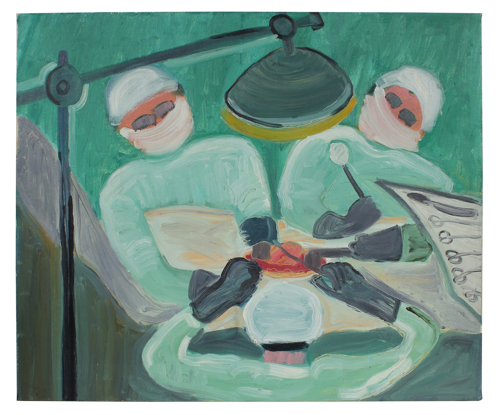 On the Operating Table<br>Late 1950s Oil<br><br>#A0257