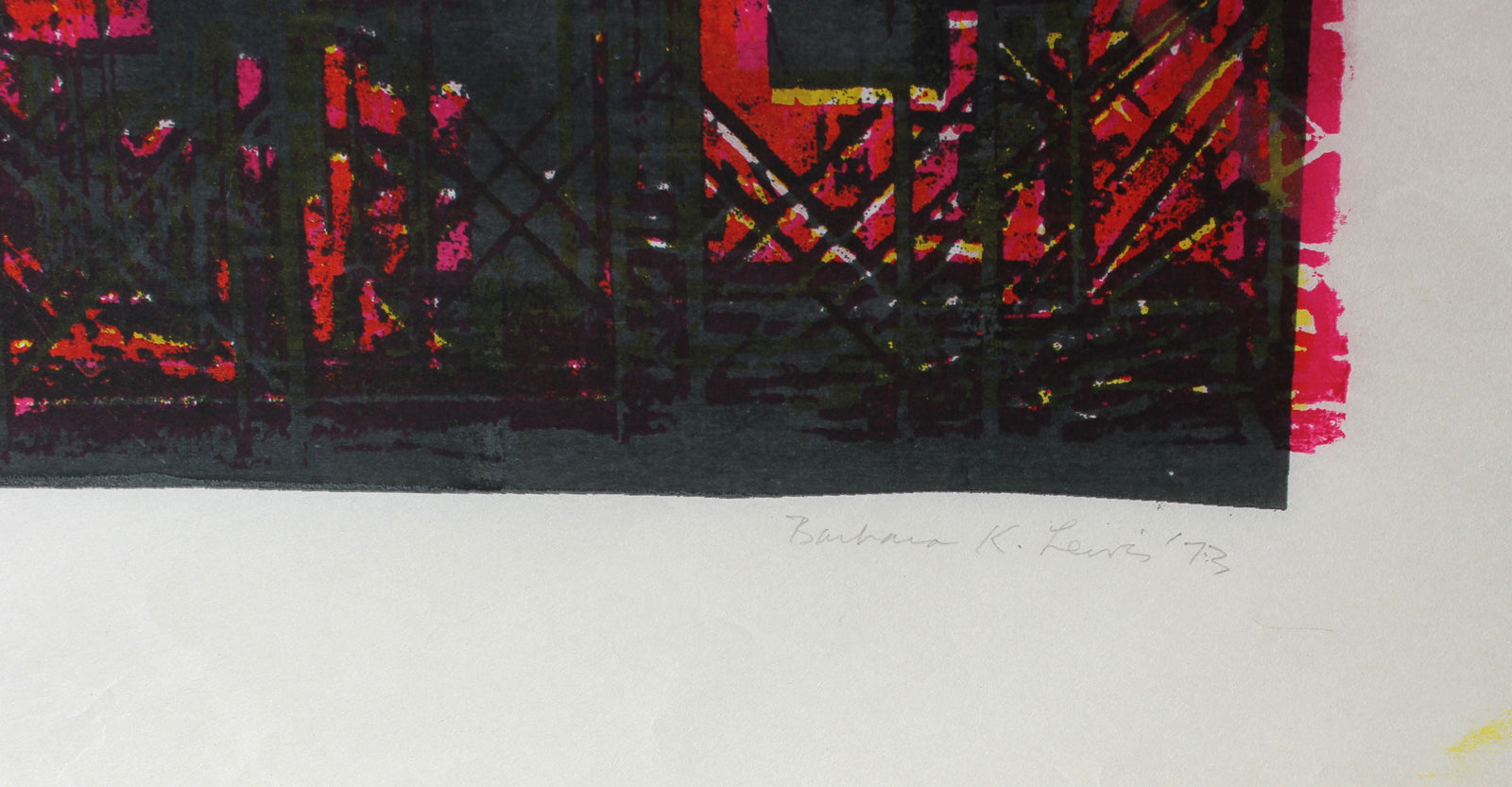 <i>Construction</i> <br>1973 Serigraph <br><br>#A0913