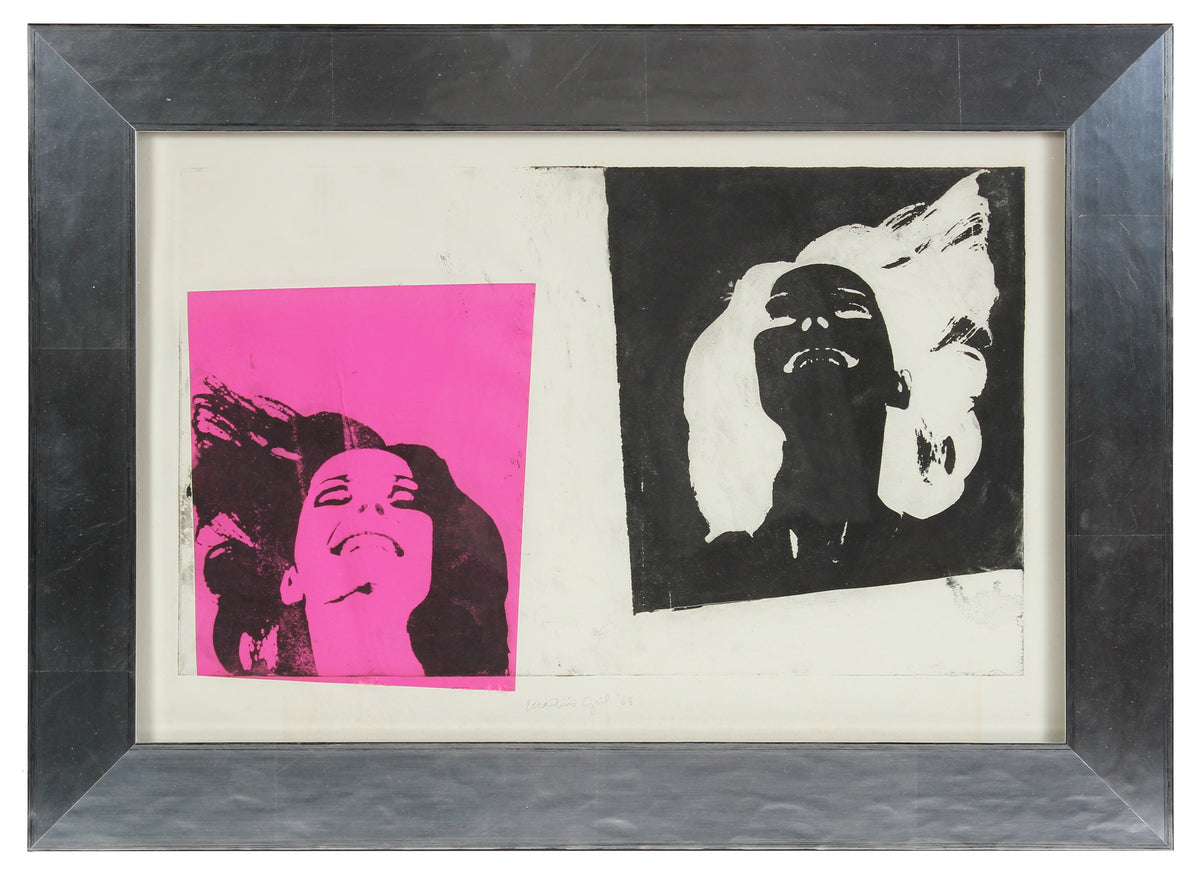 &lt;i&gt;Martin&#39;s Girl&lt;/i&gt;&lt;br&gt;1968 Photo Etching &amp; Collage&lt;br&gt;&lt;br&gt;#A0992