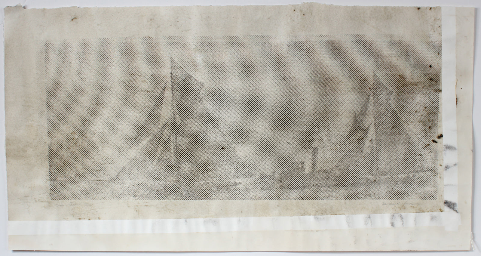 <i>Sails and Steam</i> <br>1976 Serigraph <br><br>#A1006