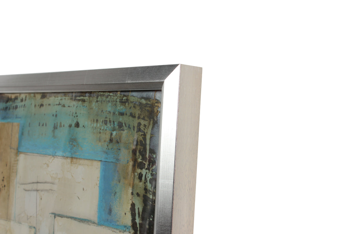 <i>Greek Village</i><br>1978 Photo Transfer, Acrylic & Pastel<br><br>#A1025