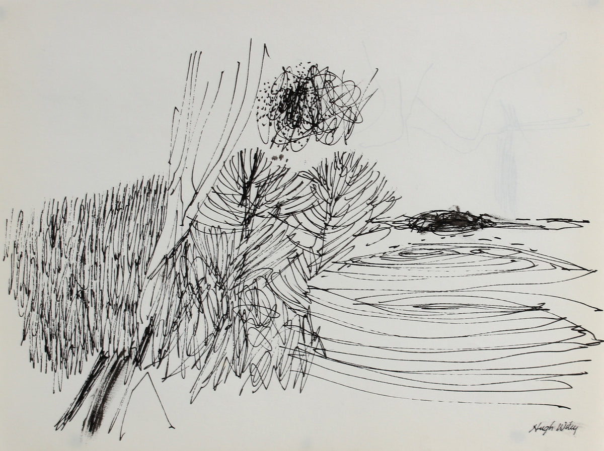 Monochromatic Landscape Drawing &lt;br&gt;1958-59 Ink &lt;br&gt;&lt;br&gt;#A1883