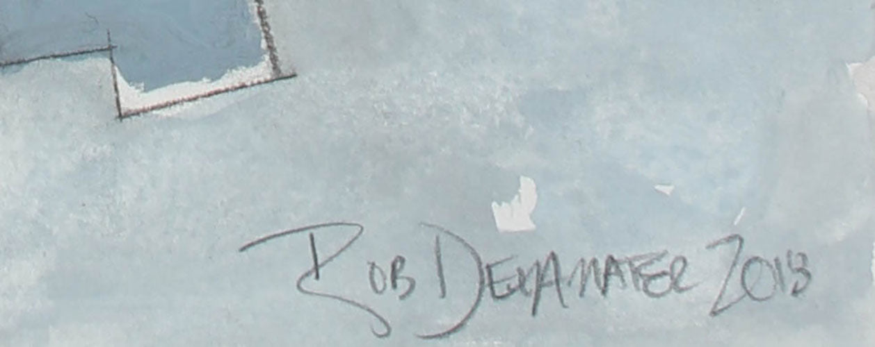 <i>Composition Based on a Guitar I</i><br>2018 Gouache & Mixed Media<br><br>#A2114