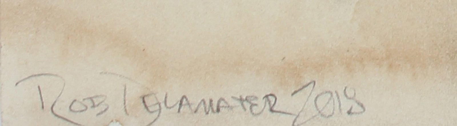 <i>Composition Based on a Guitar III</i><br>2018 Gouache & Mixed Media<br><br>#A2115