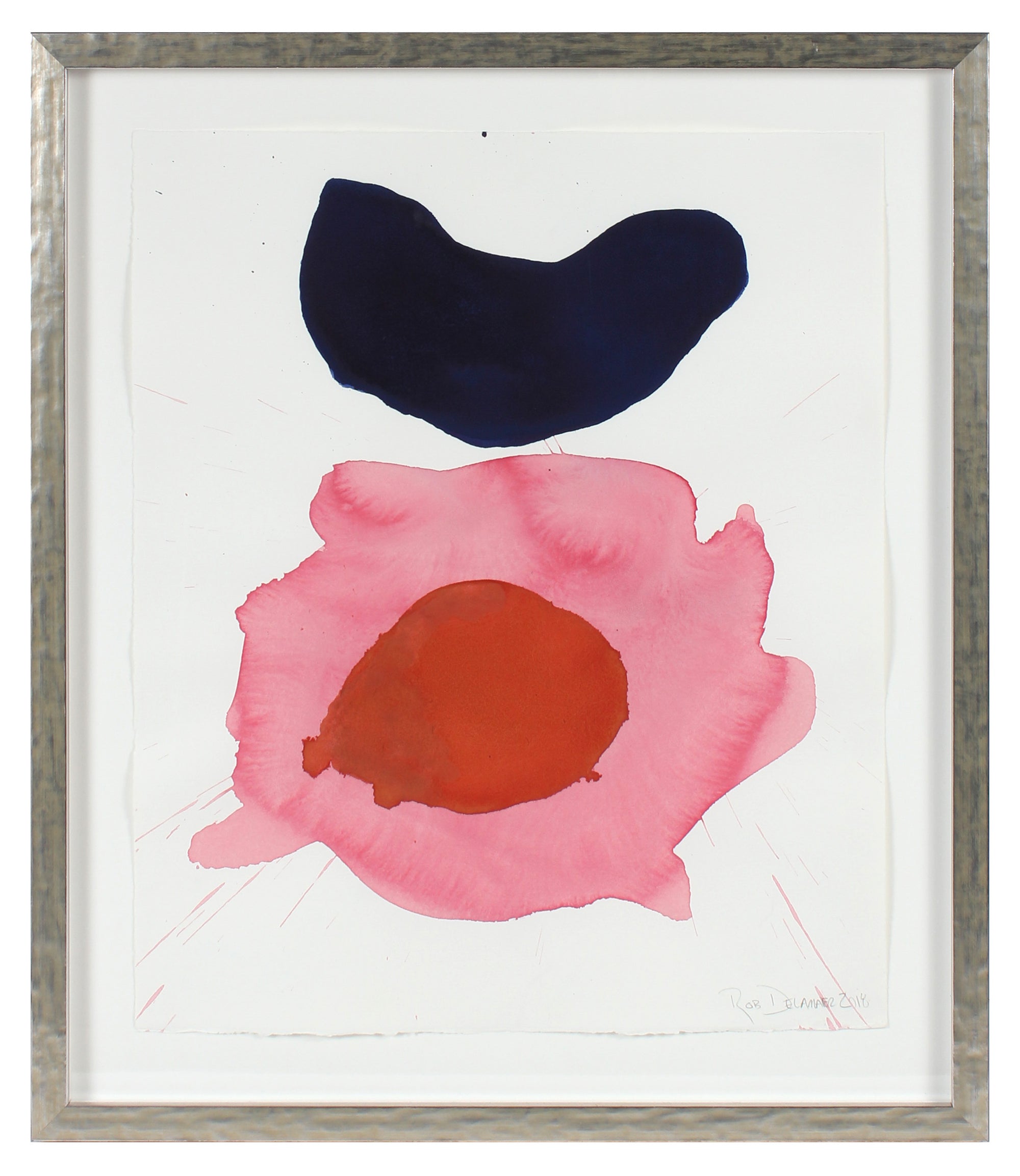 <i>Deep Pink Gesture</i><br>2018 Gouache<br><br>#A2123