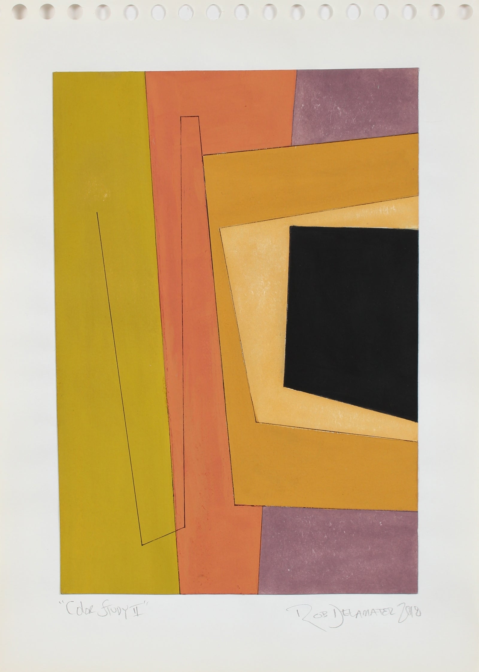 <i>Color Study II</i><br>2018 Gouache & Ink<br><br>#A2130