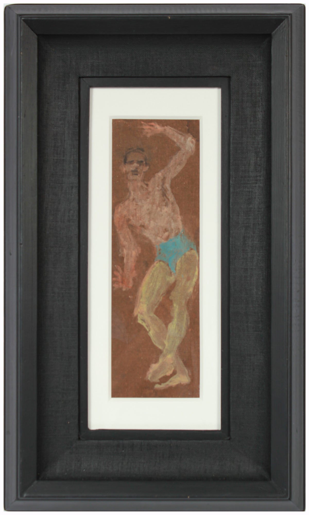 Abstracted Modernist Male Figure &lt;br&gt;1960s Oil &lt;br&gt;&lt;br&gt;#A2211