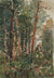 Abstracted Forest Scene<br>1960-80s Watercolor<br>Alexander Nazarenko<br><br>#A2963