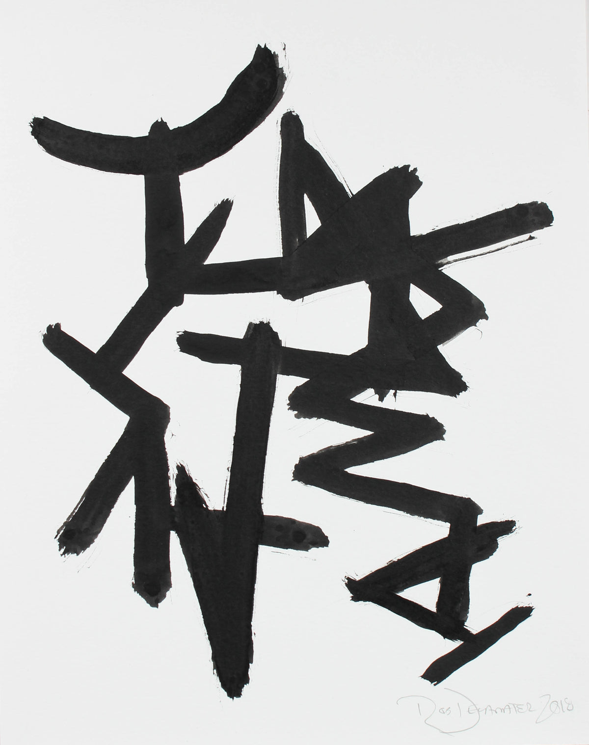 <i>Parlance IX</i><br>2018 India Ink<br><br>#A3128