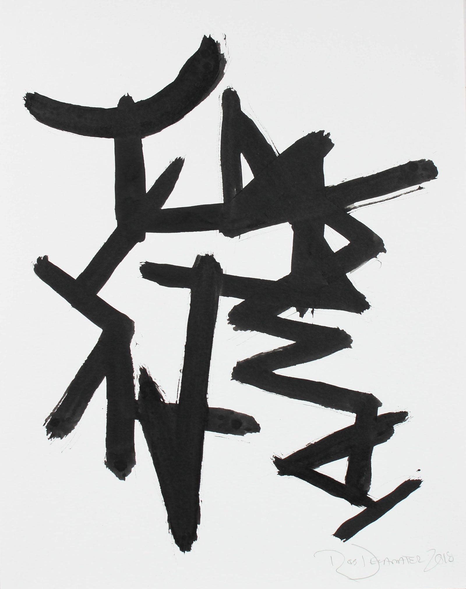 <i>Parlance IX</i><br>2018 India Ink<br><br>#A3128