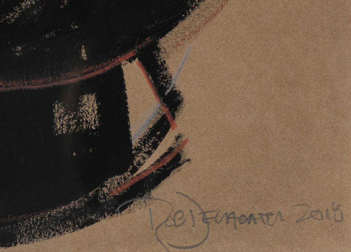 <i>Etruscan Vessel X</i> <br>2018 Charcoal & Gouache <br><br>#A3144