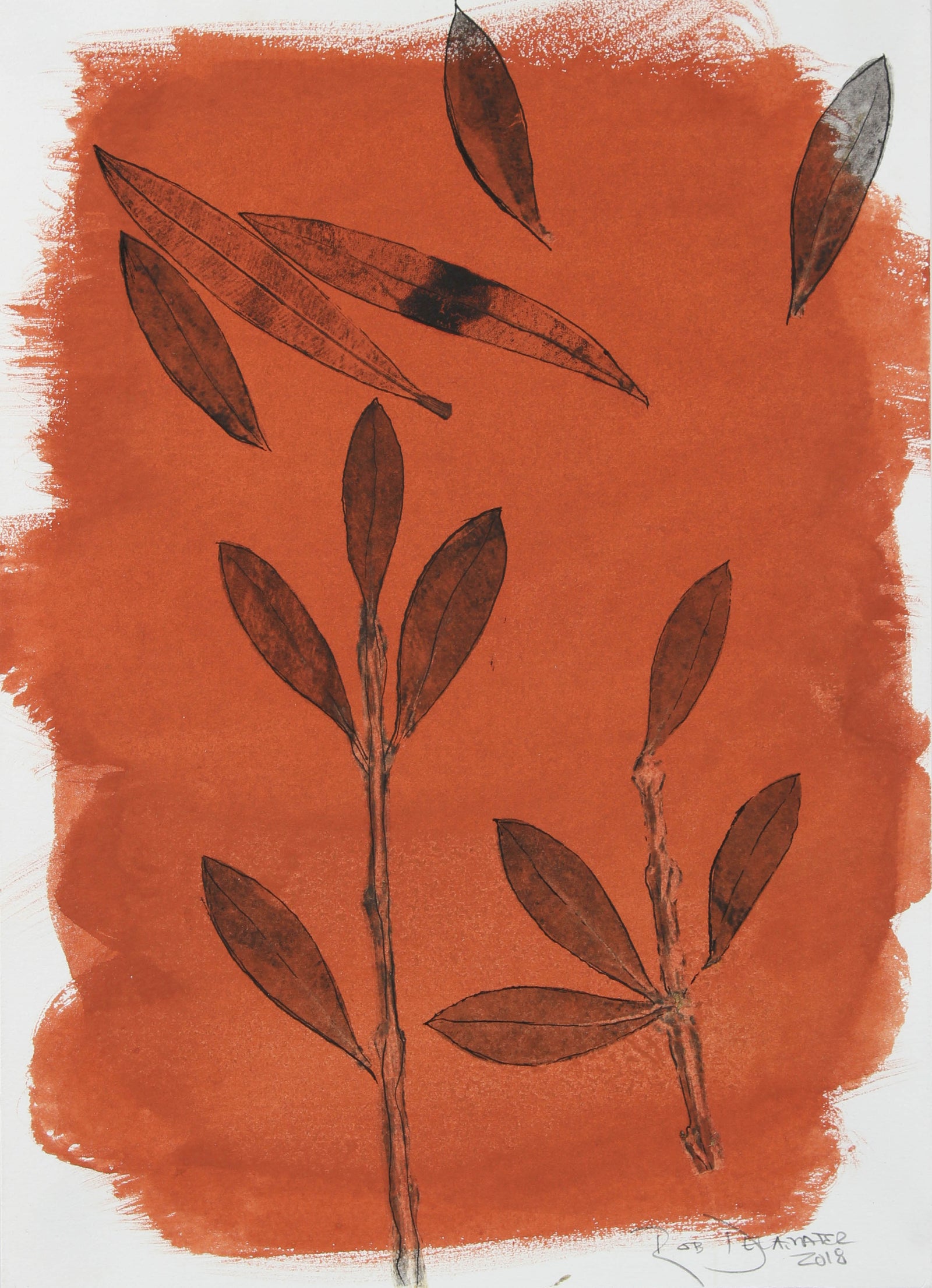 <i>Italian Botanical III</i><br>2018 Gouache & Mixed Media<br><br>#A3149