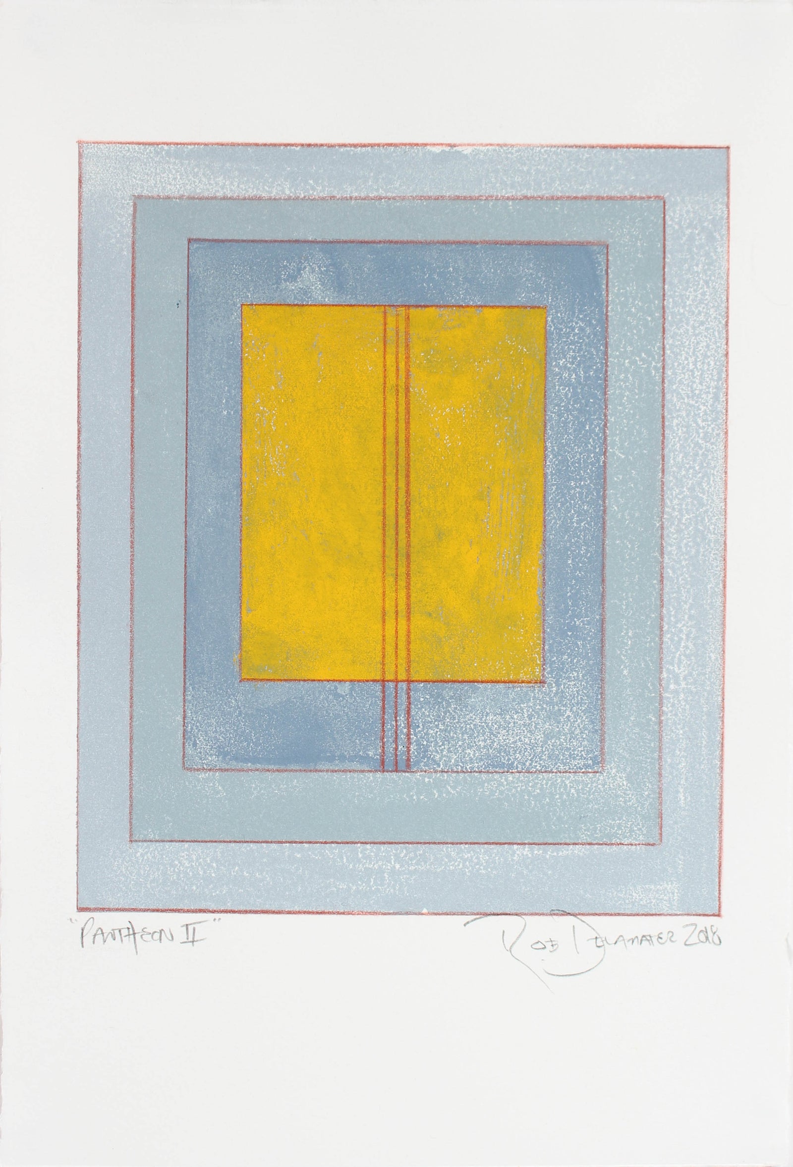 <i>Pantheon II</i><br>2018 Monotype, Gouache & Colored Pencil<br><br>#A3166