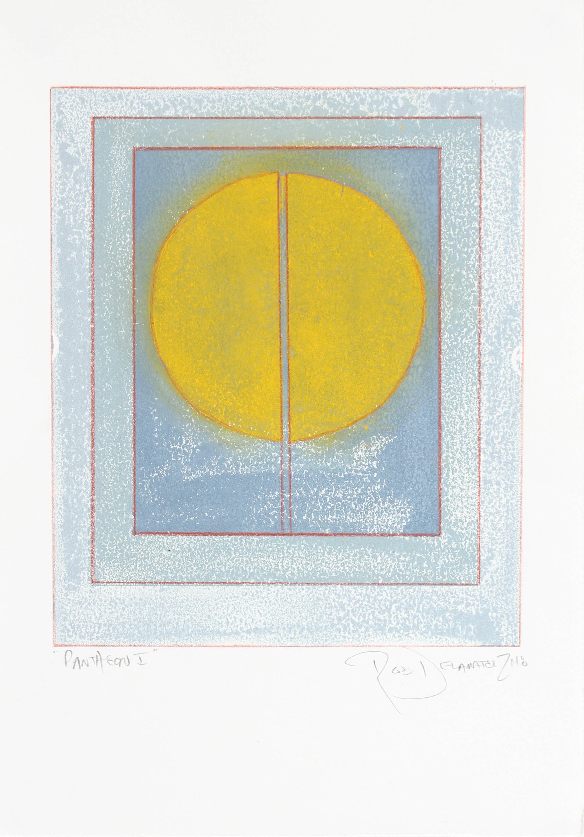 <i>Pantheon I</i><br>2018 Monotype, Gouache & Colored Pencil<br><br>#A3167