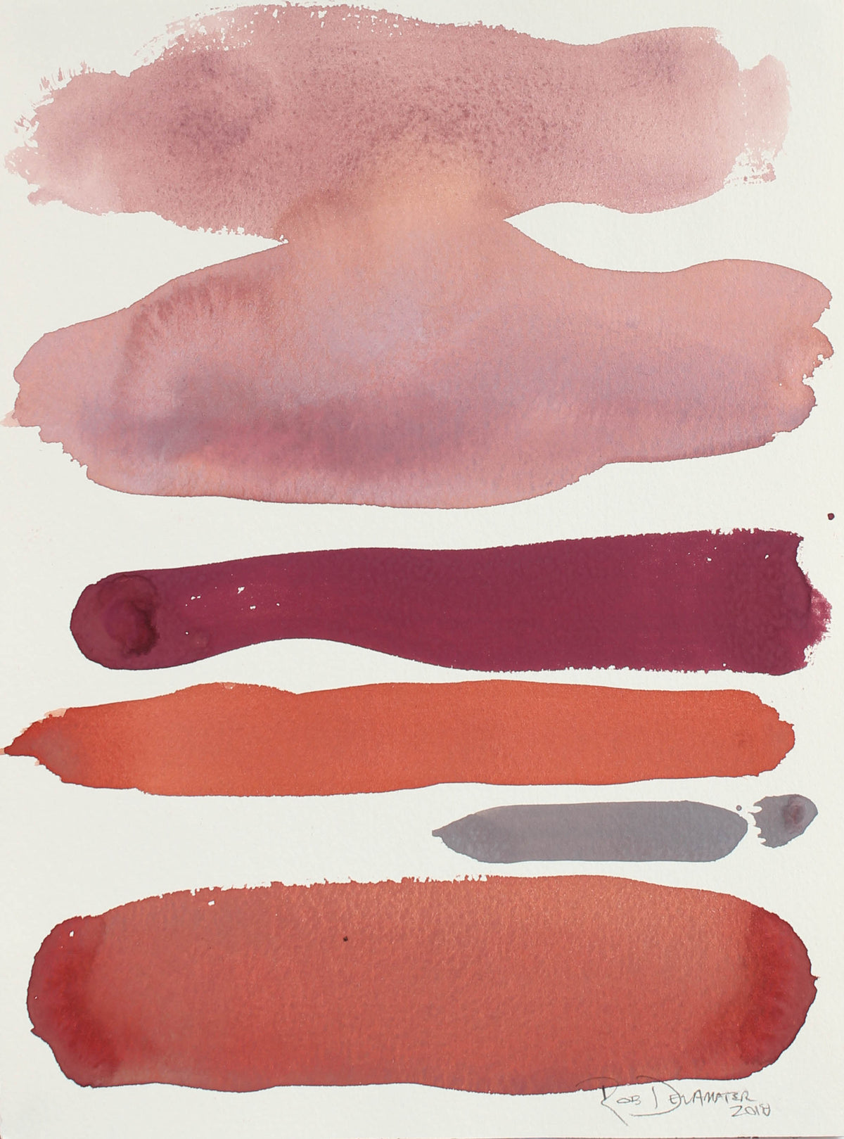 <i>Tuscan Sunset II</i><br>2018 Gouache<br><br>#A3170