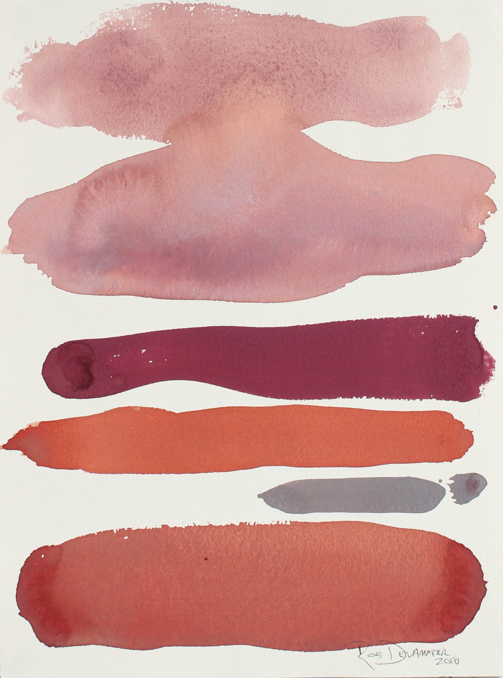 <i>Tuscan Sunset II</i><br>2018 Gouache<br><br>#A3170